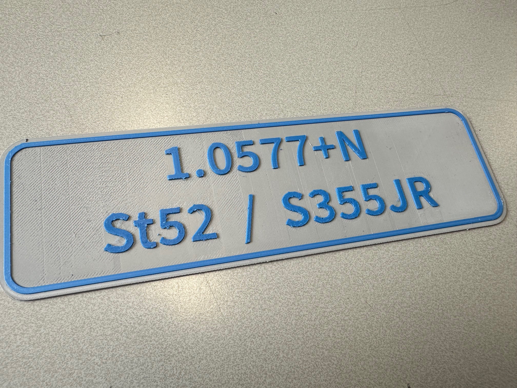 Regalschild Materialbeschriftung