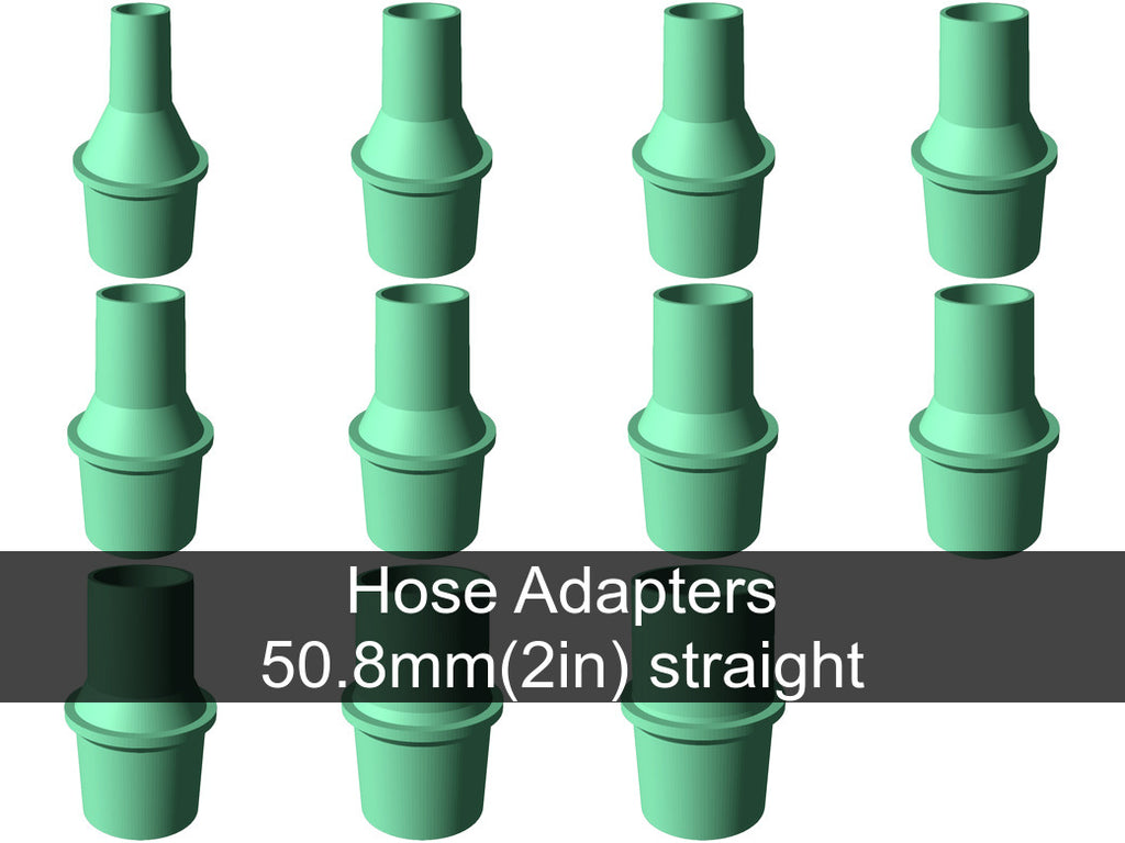Vacuum hose adapters for all common sizes