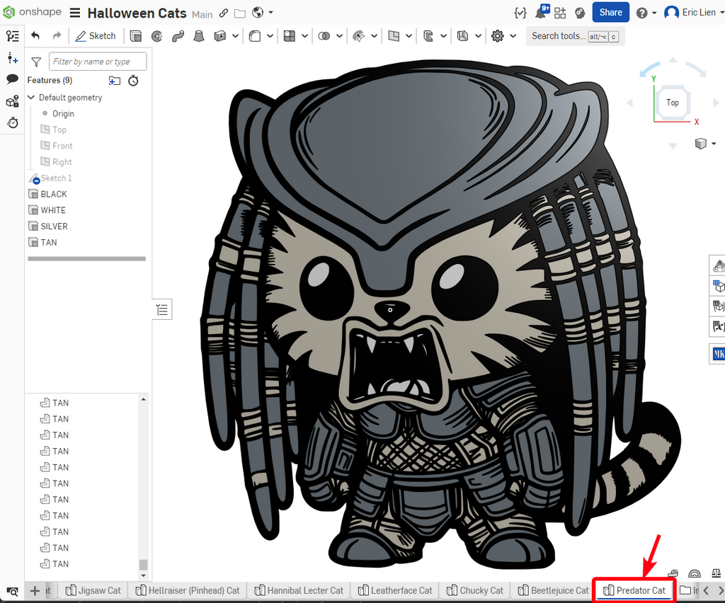 Predator Cat (Yautja) - User Requested