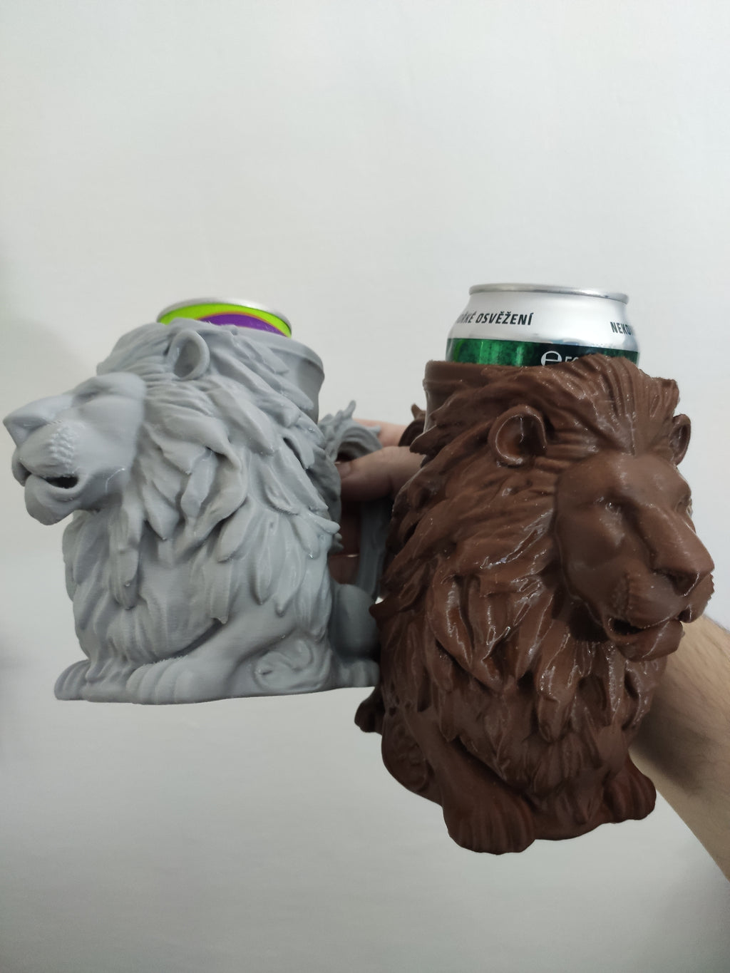 Lion Can Holder (0.5L + 12oz Cans) - Beer mug