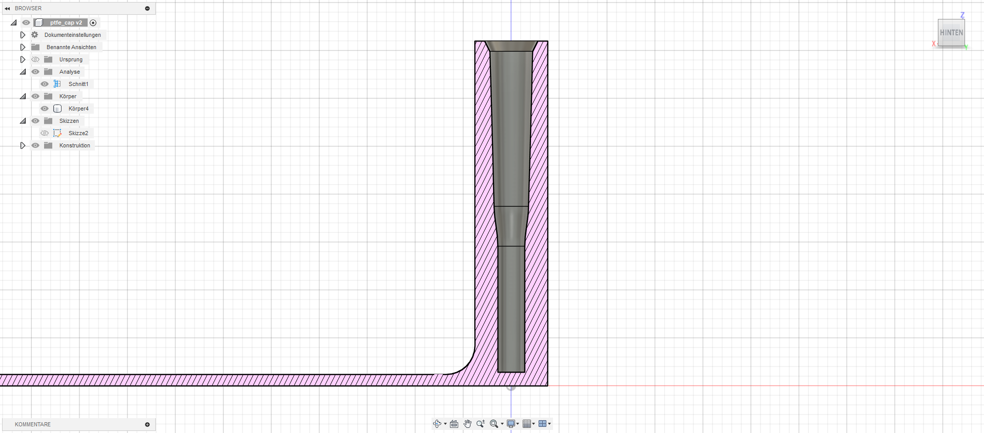 PTFE End Cap - TPU - Longer Version