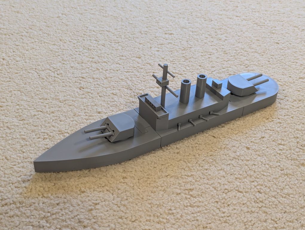 Simple Large Battleship (Snapfit Turrets and Hull)