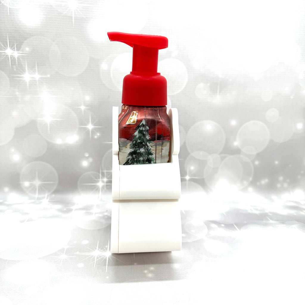 Small Xmas Tree Snack Cake B&BW Soap Bottle Holder