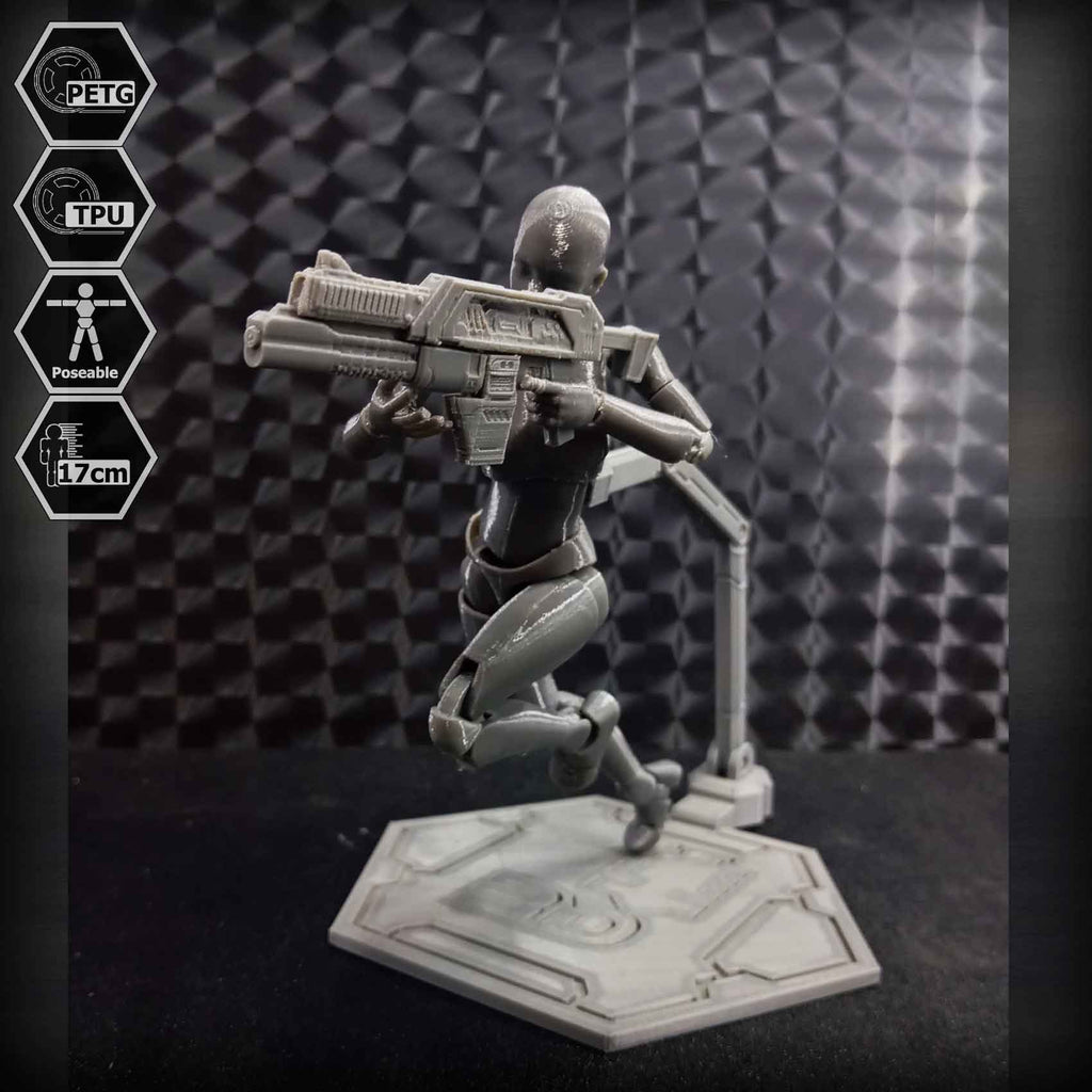 1/10 Scale TPU Joint Action Figure E.V.A 02