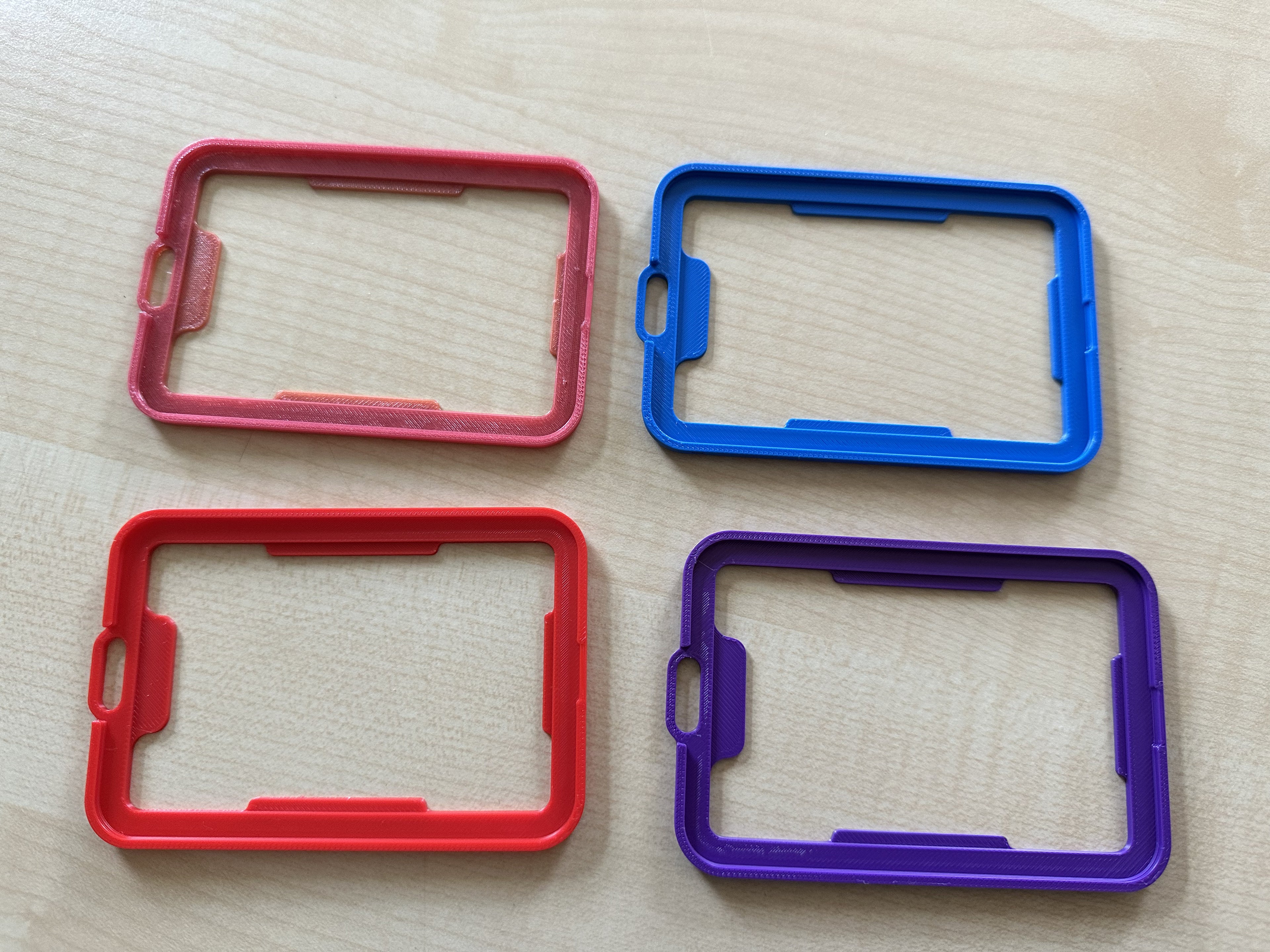 Snap fit badge holder standard creditcard size