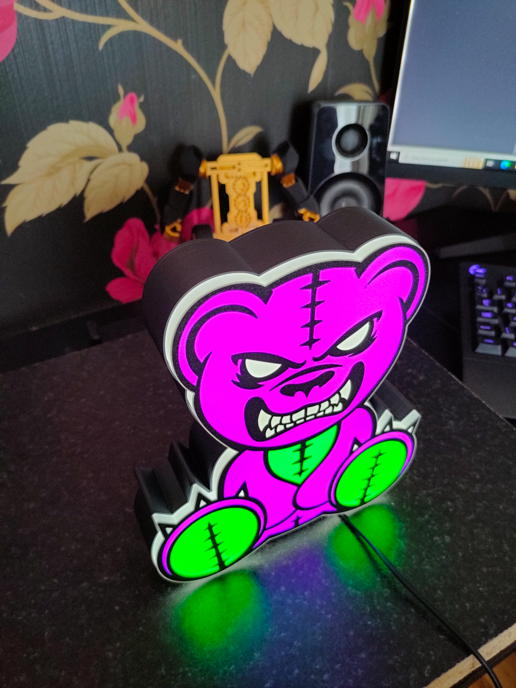 Horror Teddy Light Box