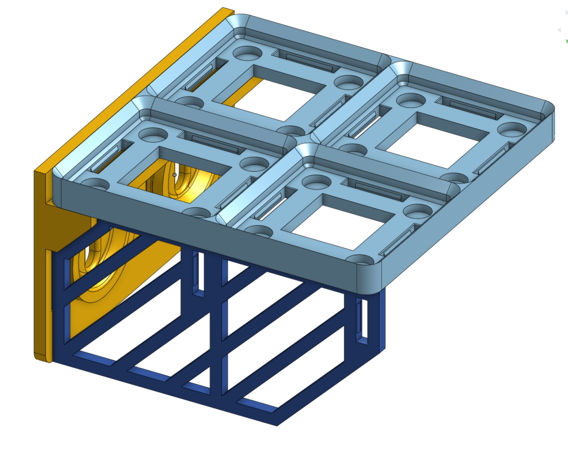 parametric skadis gridfinity t-clip shelves