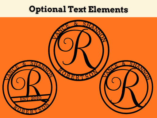 Make your own Circular Monogram Sign