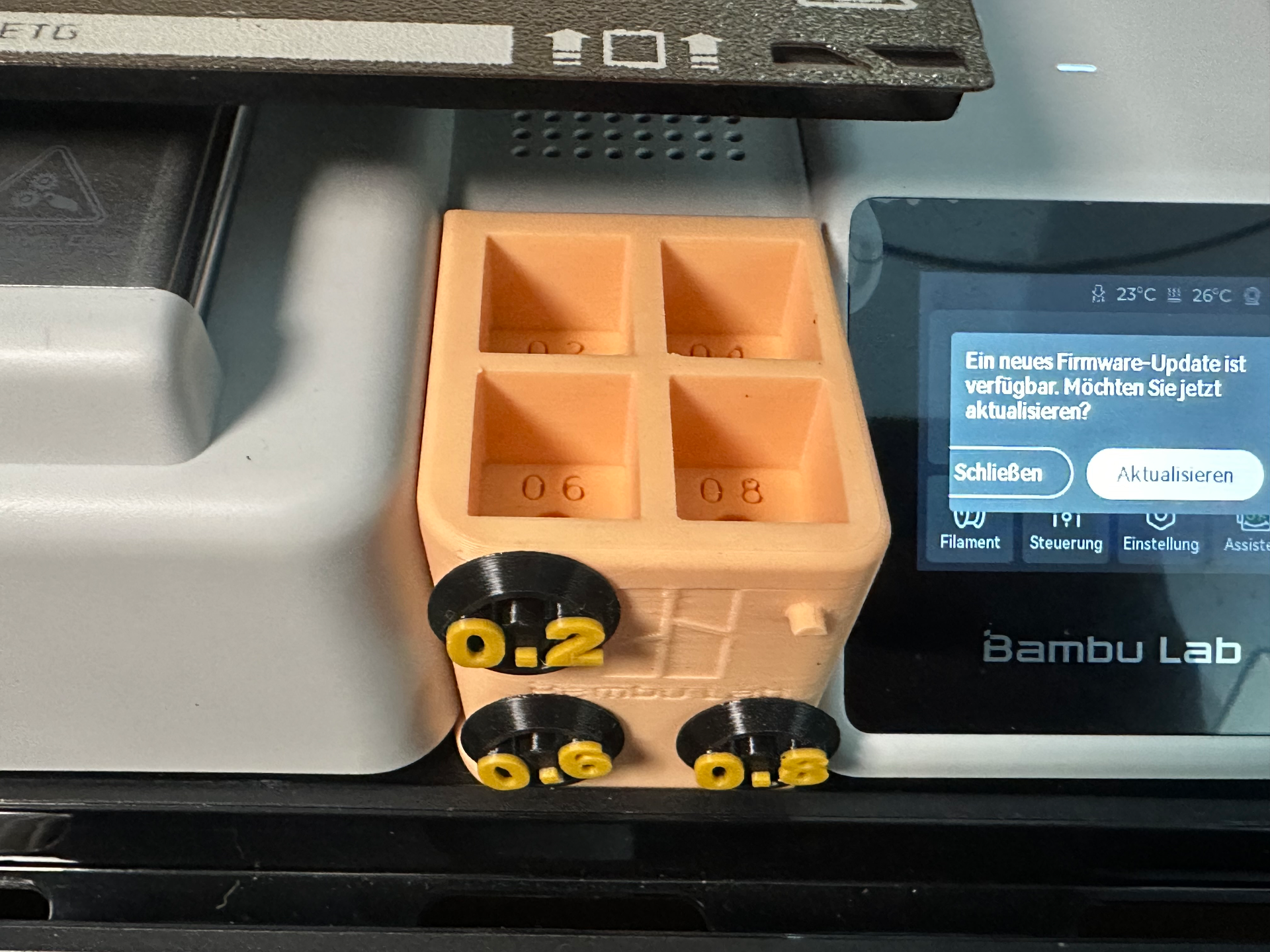 Nozzle Container box with Status Disc (FMD) for Bambu Lab A1 Mini