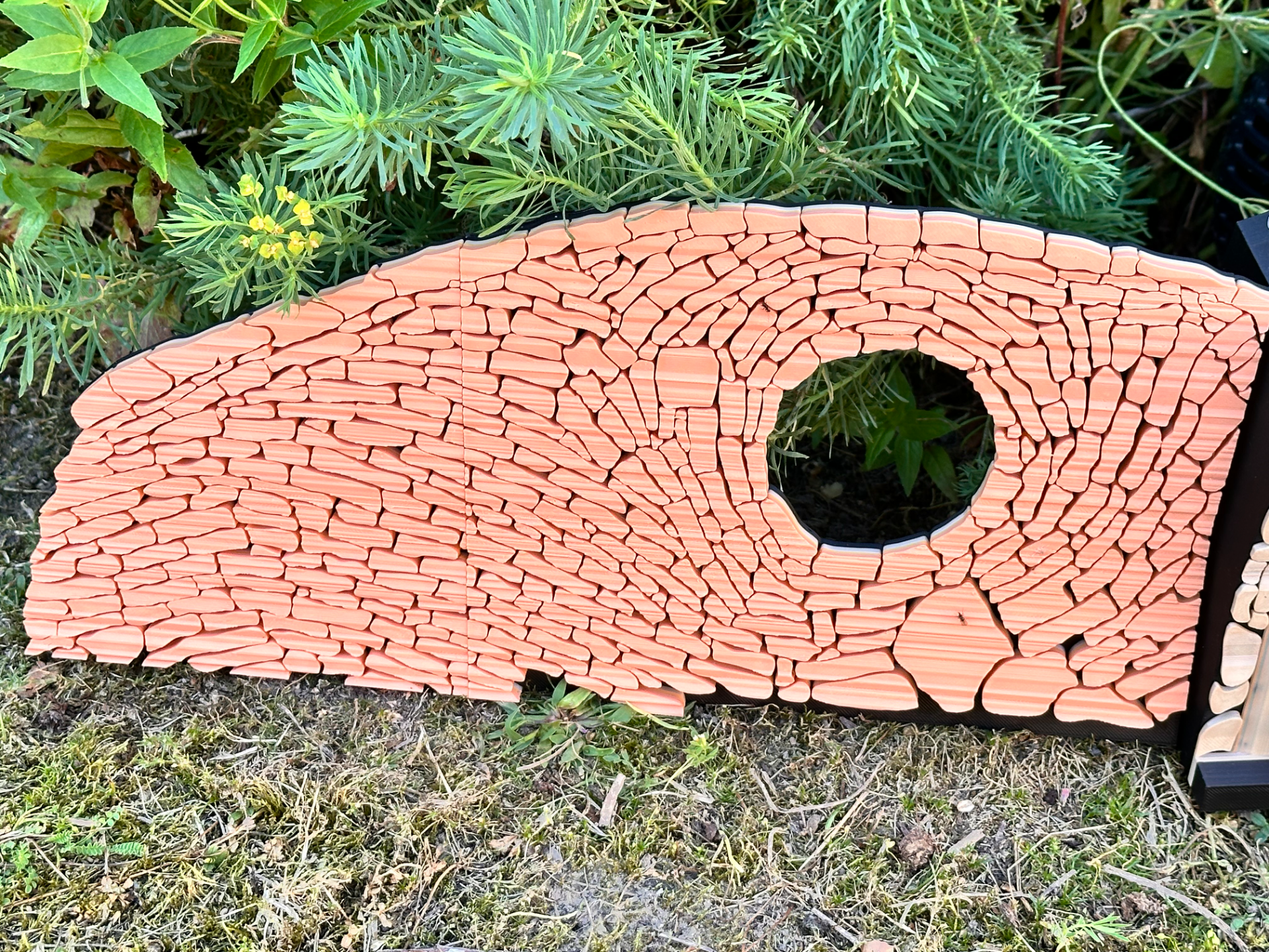 Fairy Door with Staircase, Solar-LED & Side panels