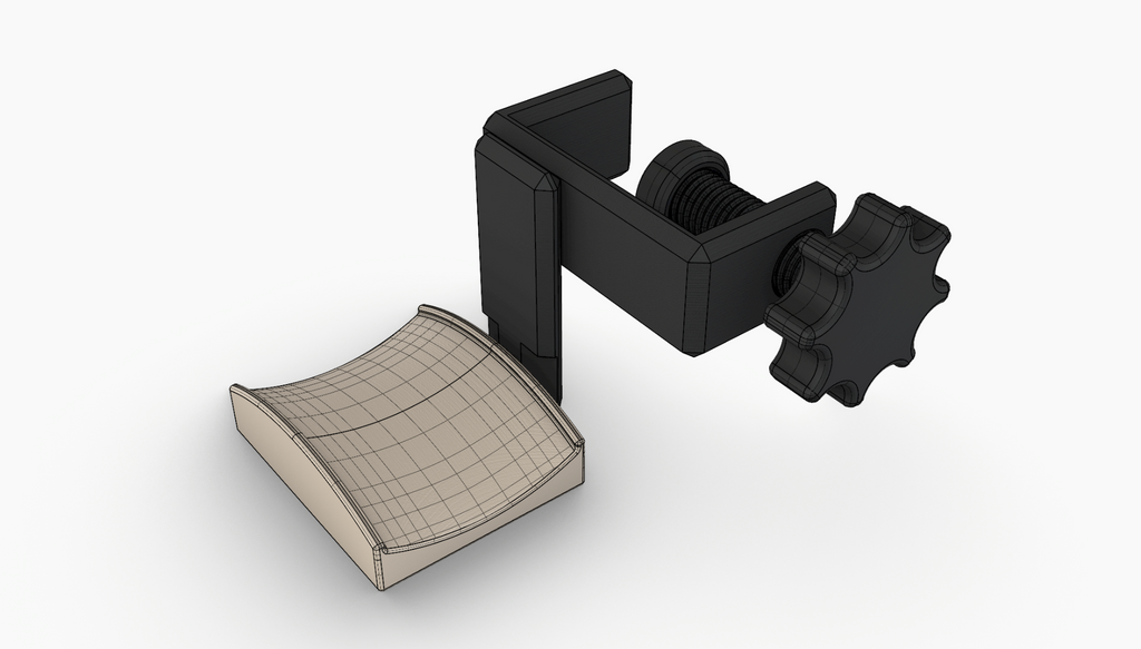 Clamping Headphones Rest (v2 updated)