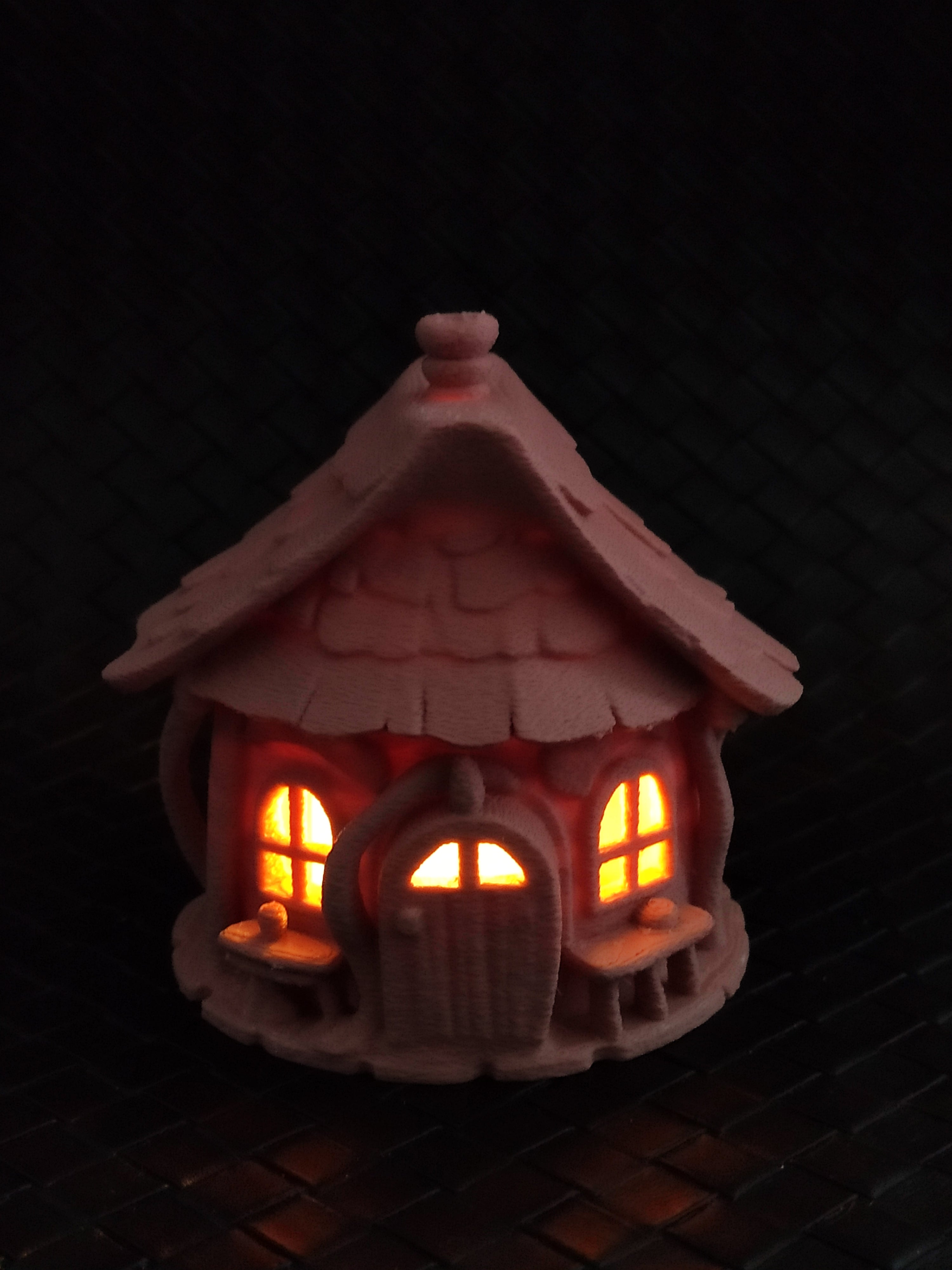 FairyTale cottage - LED tea light cover (2pcs)