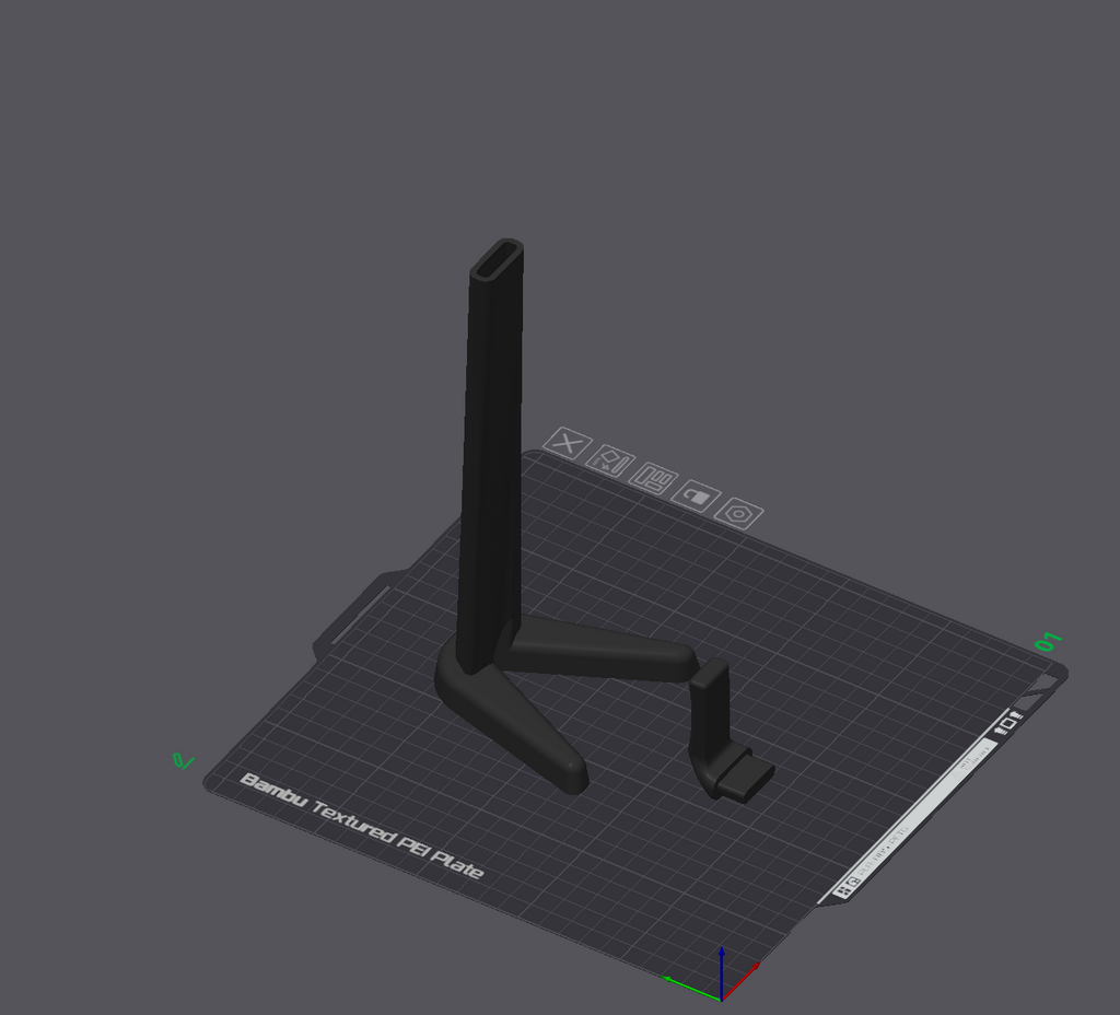 Slim end clean headphone stand