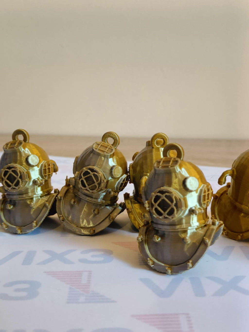 Diving Helmet Model and Keychain