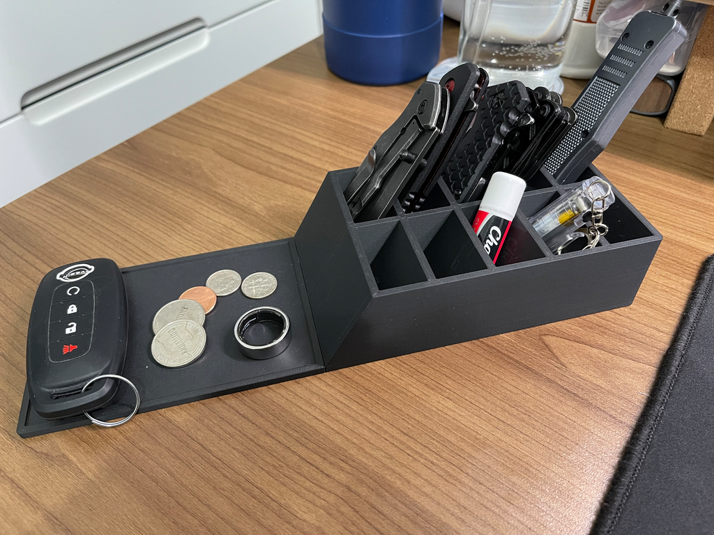 EDC Knife Holder with Valet Tray