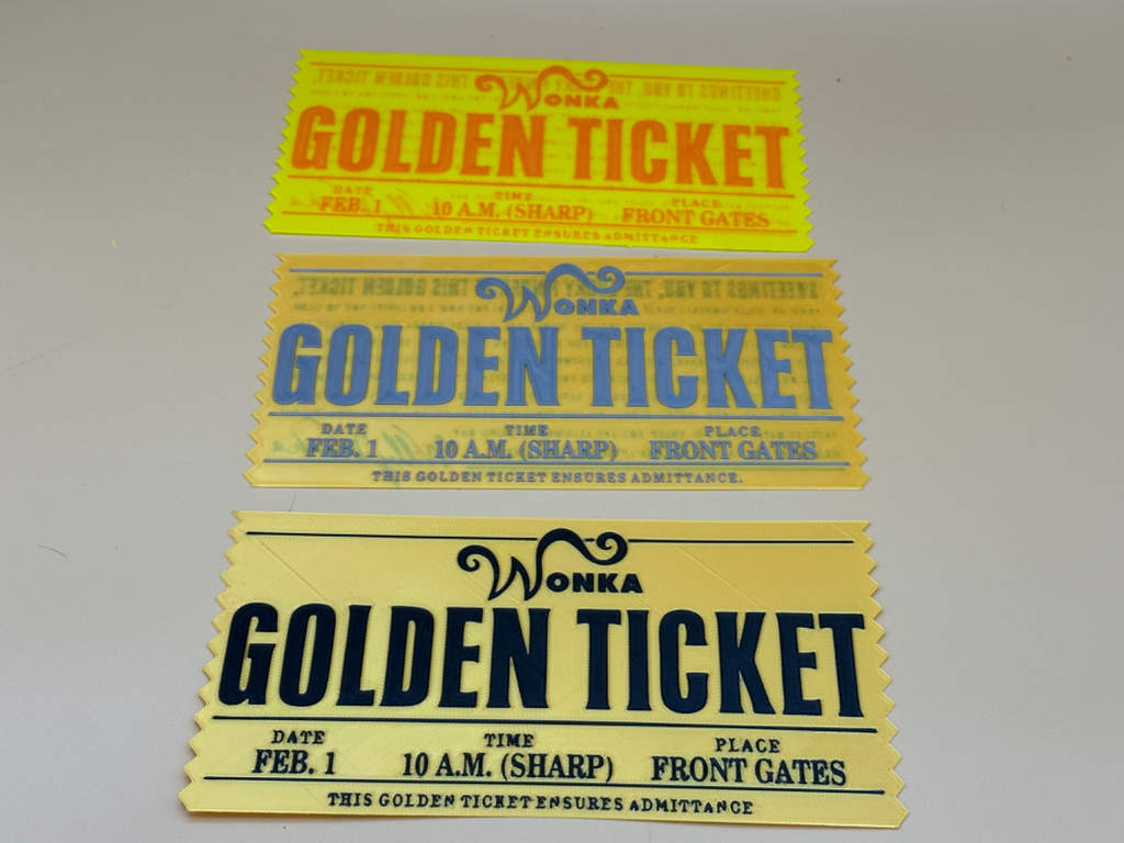 Willy Wonka golden Ticket - with update