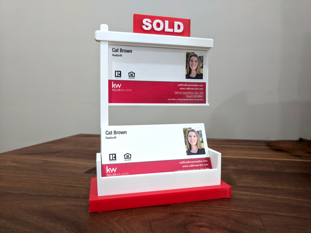 Real Estate Business Card Holder