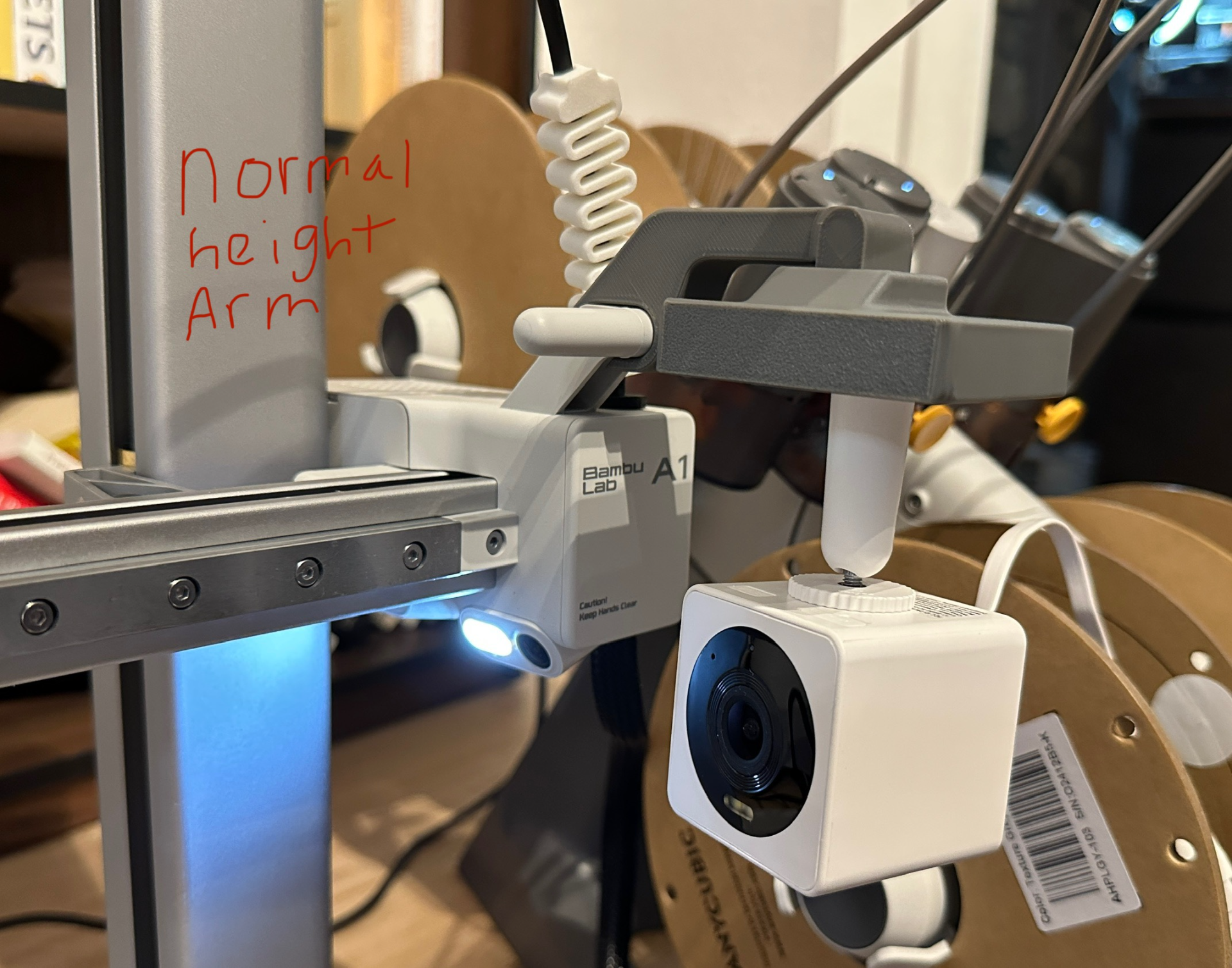 Bambu Lab A1 Wyze Cam OG Mount Extended