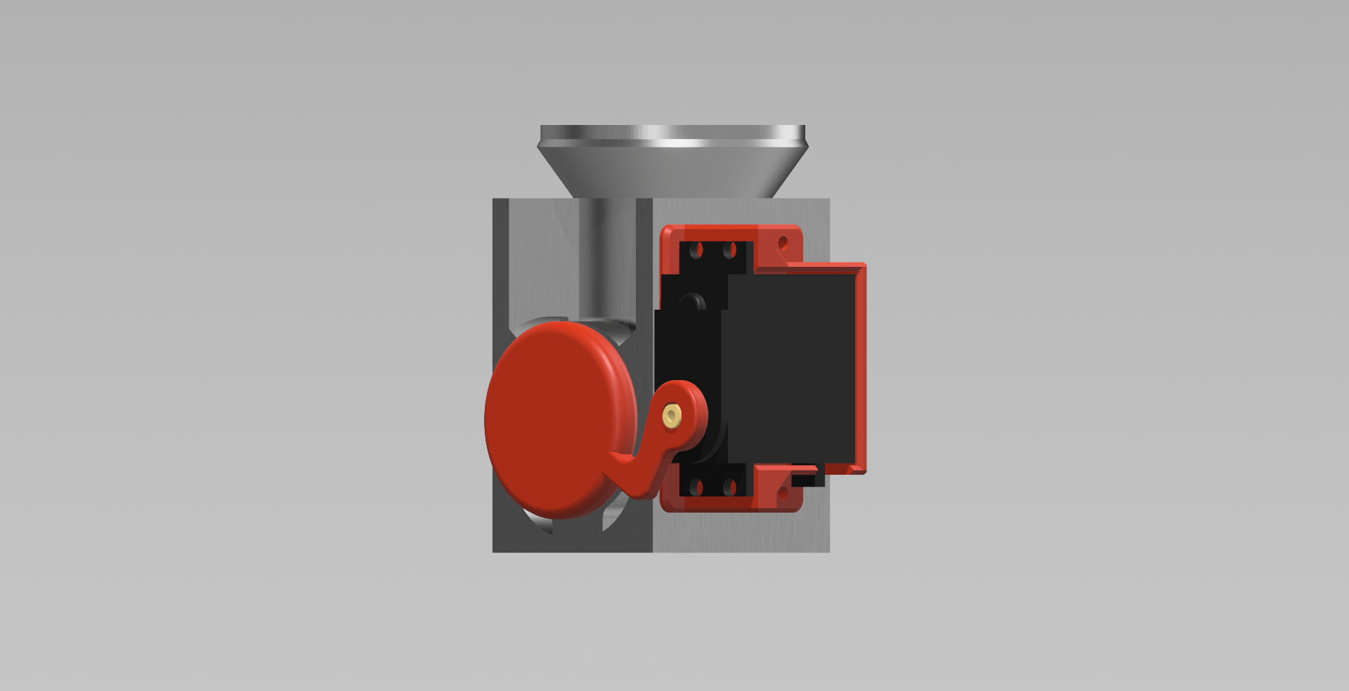 MG995 Servo holder. Pellet Dispenser System