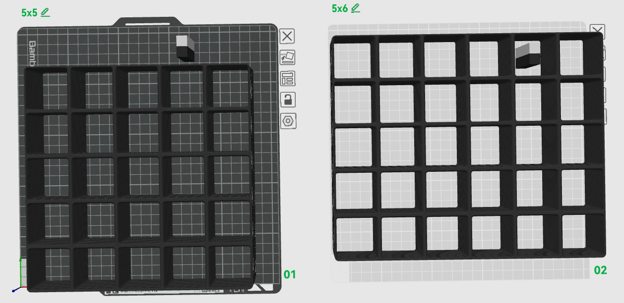 ALL SIZES!! Gridfinity stacked collection 16 tall