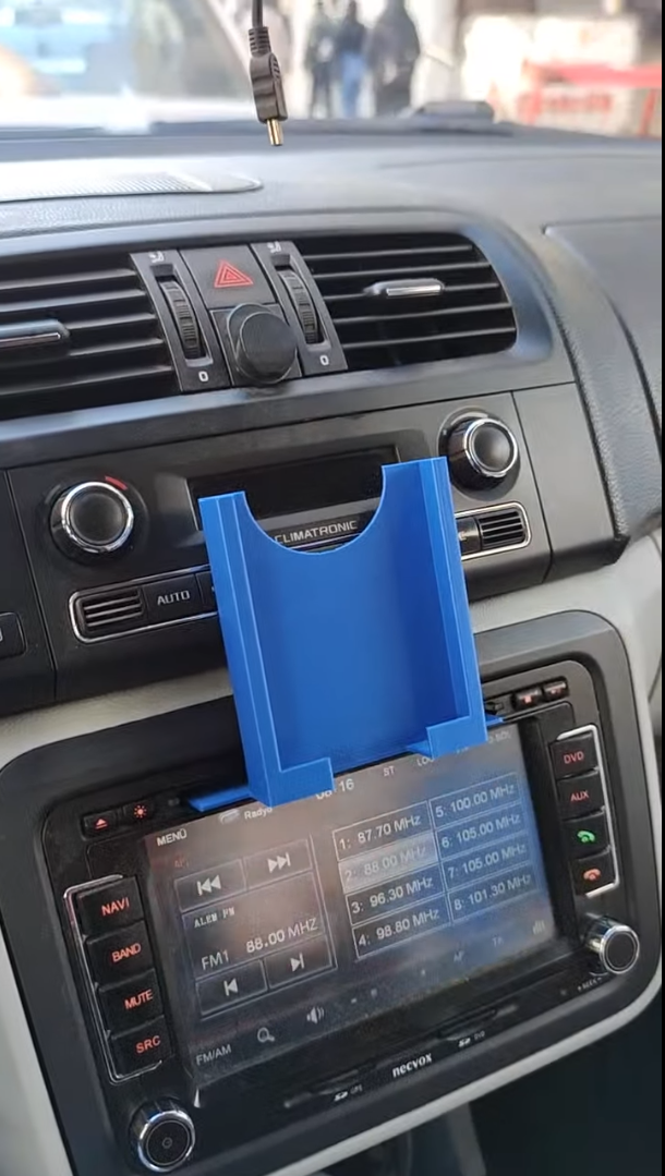 Easy-to-Print Car CD Slot Phone Holder