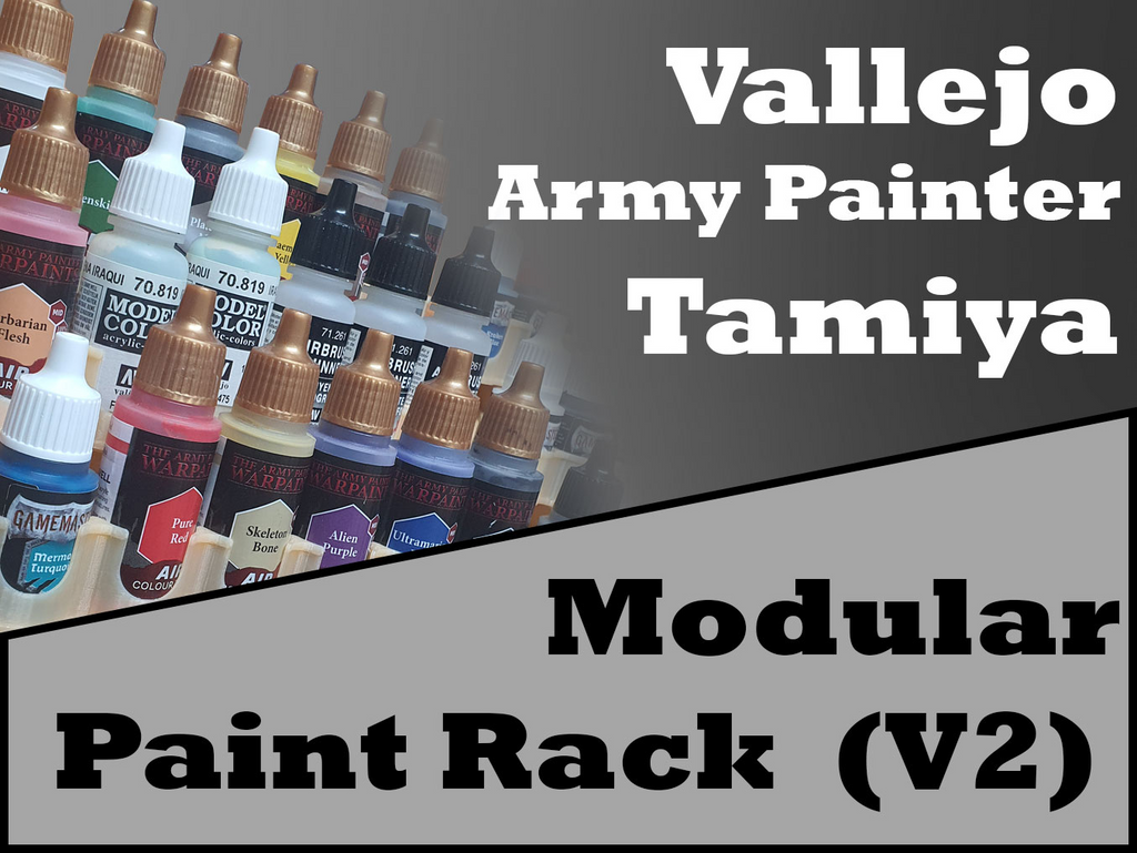 Upgraded Modular Paint Rack/Shelf