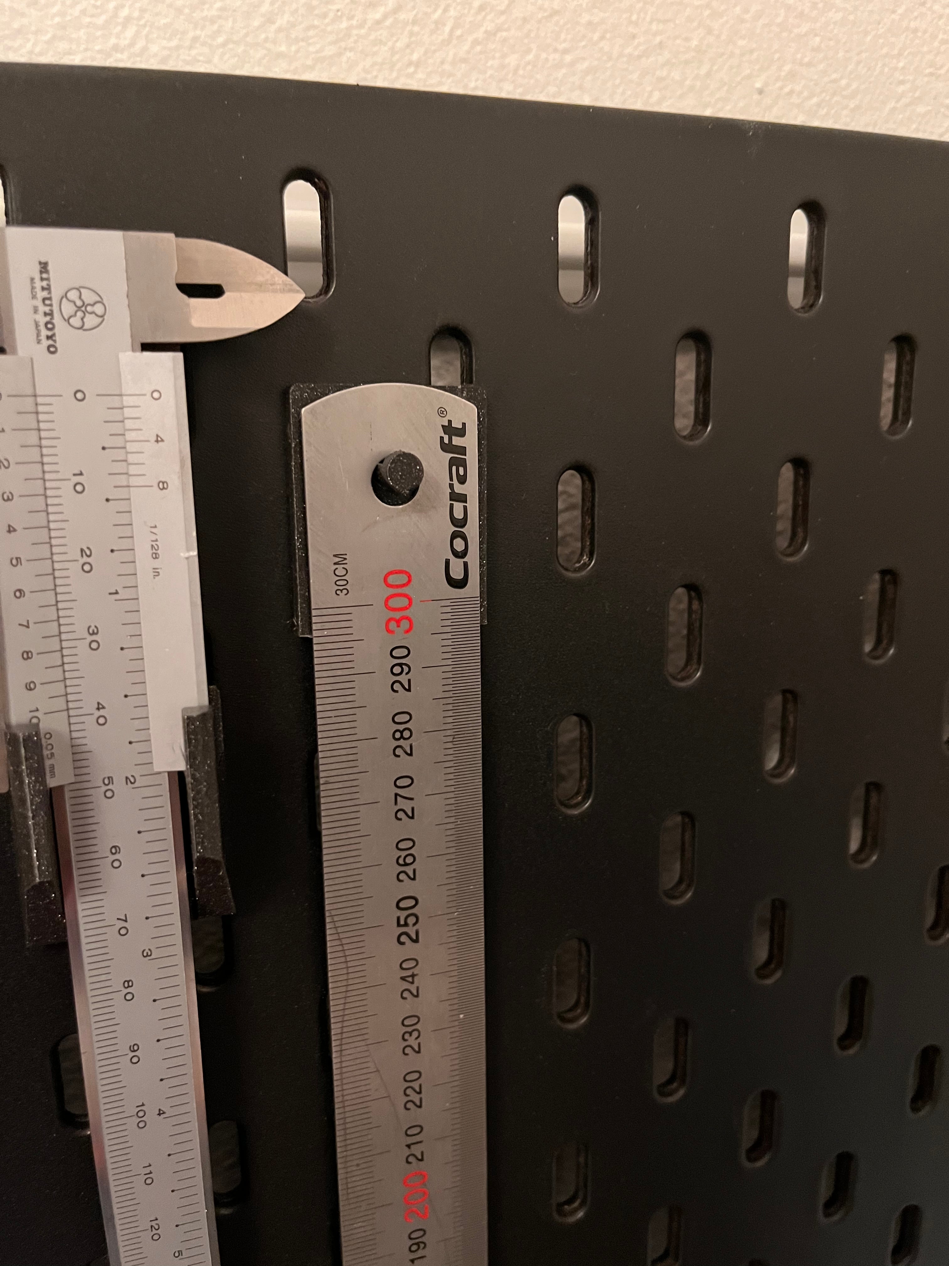 Ruler Peg (fits IKEA Skådis)