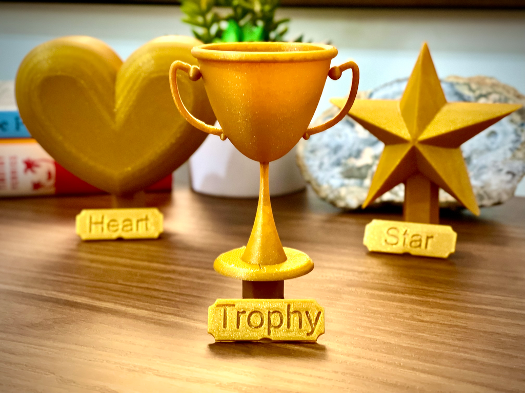 Modular Award (Trophy, Heart, Star)