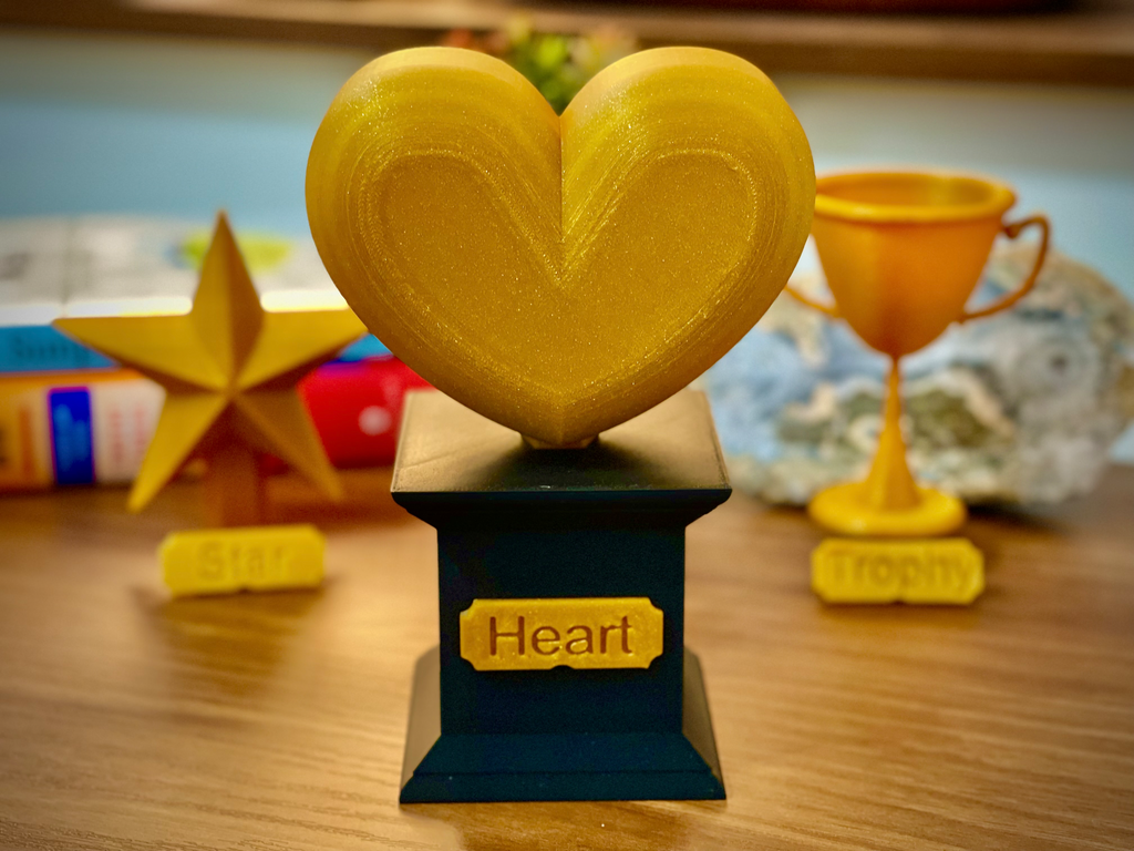 Modular Award (Trophy, Heart, Star)