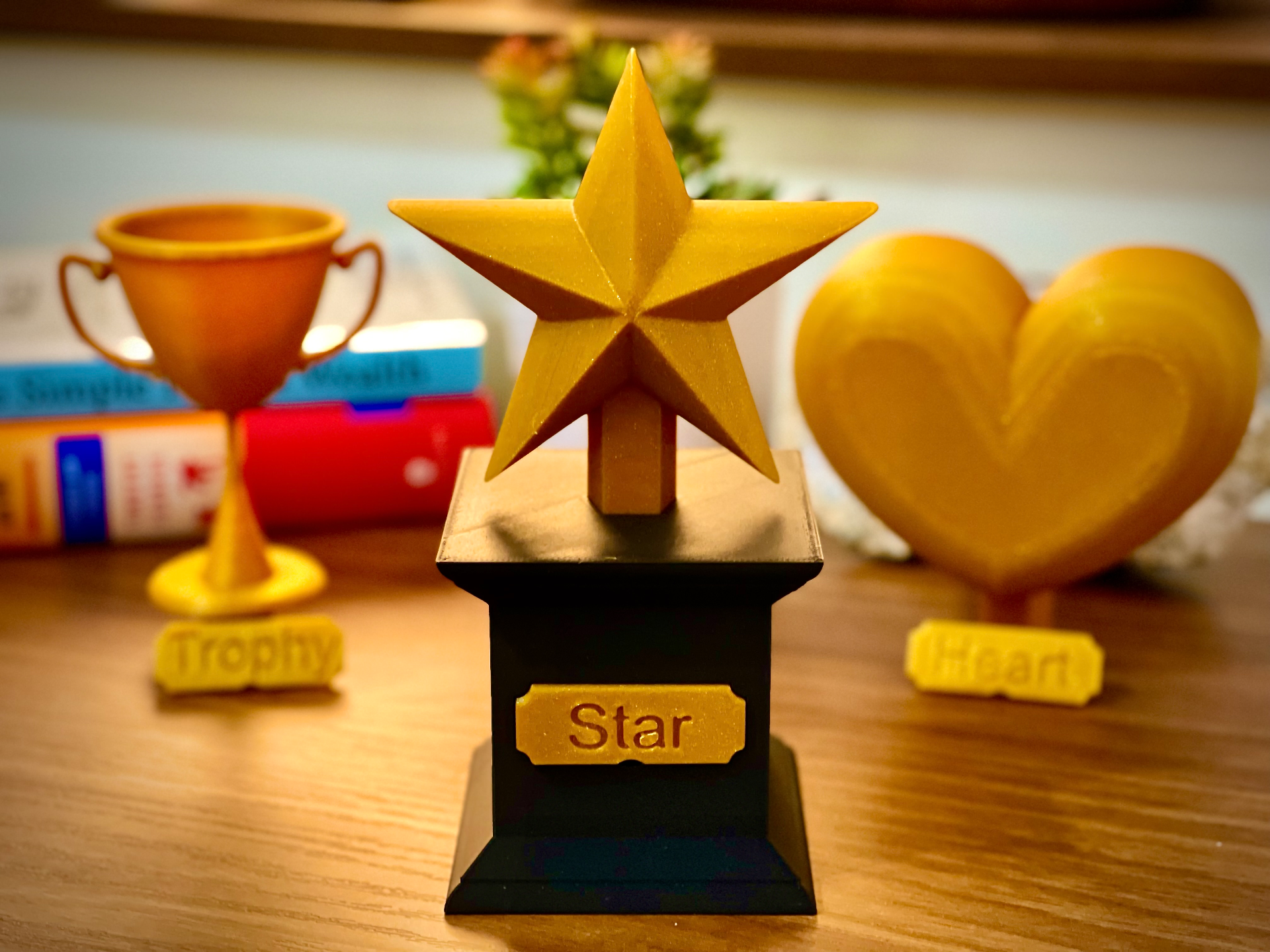 Modular Award (Trophy, Heart, Star)