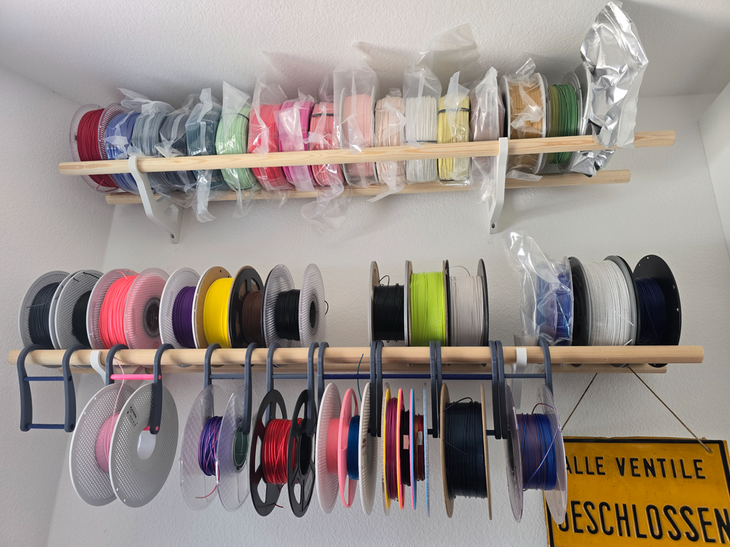 Filament Shelf for 28mm (~1.1 inch) rod/dowel/wood