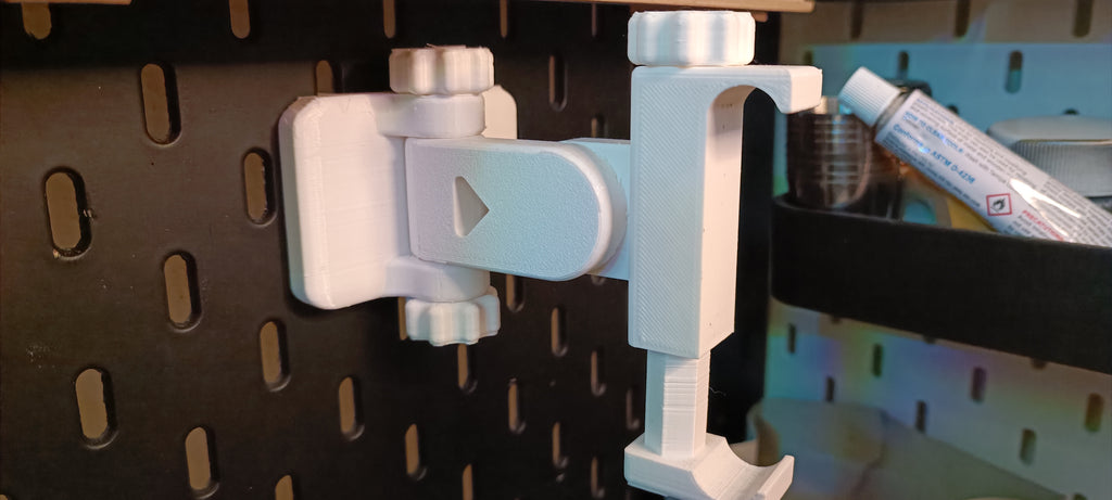 Adjustable Skadis phone mount