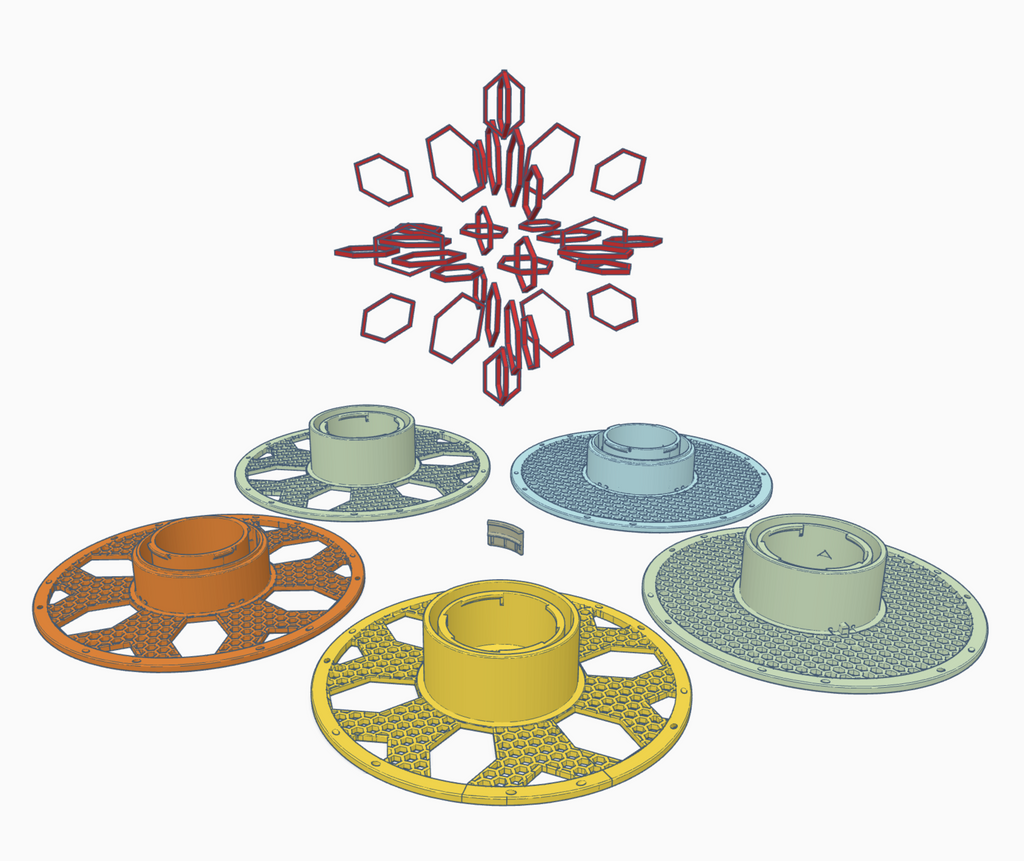 Bambu Lab Reusable Spool Holder Remix Four