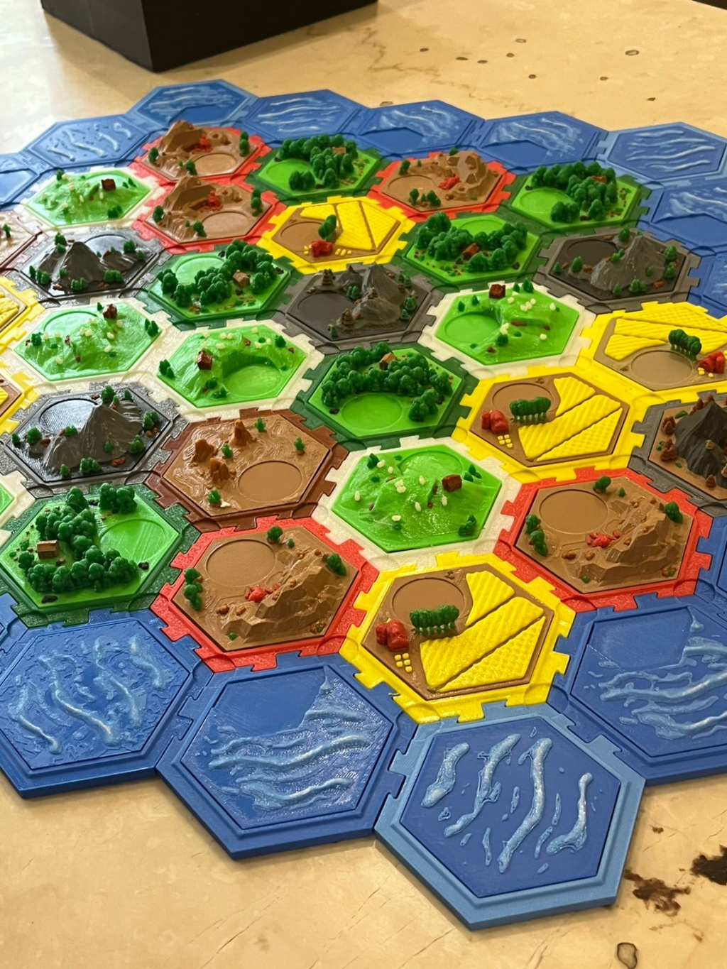 Catan Interlocking Tiles (No Magnets Needed)