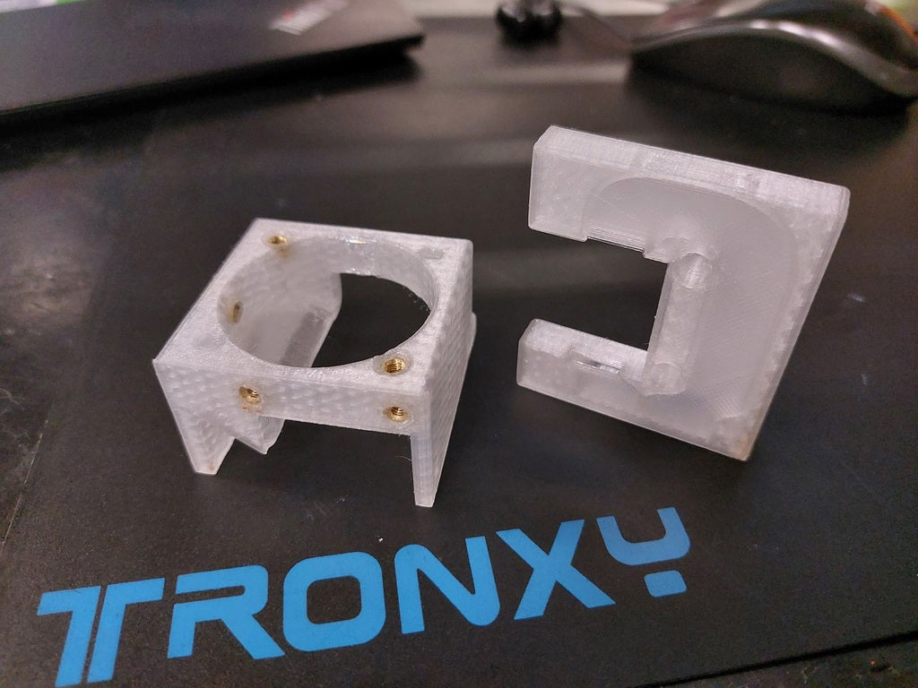 Tronxy X5SA Hotend Case replacement with fanduct