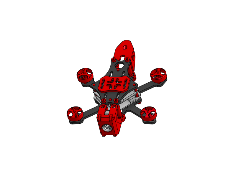 机械红梅花雀75Pro（MechanicalRedMunia75Pro） 穿越机 圈圈机 FPV