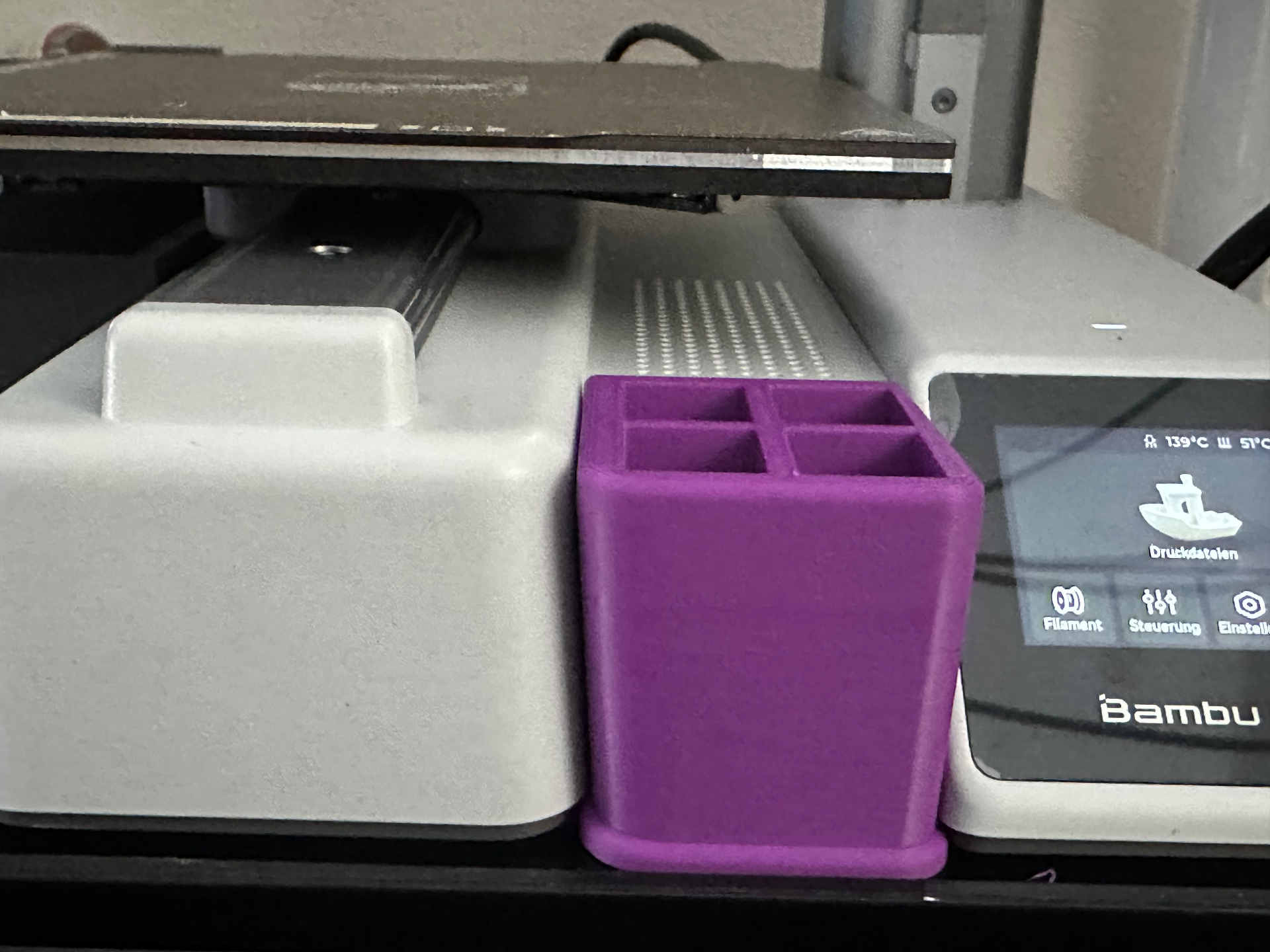 Precision Nozzle Container with Stylus upgrade for the Bambulab A1mini
