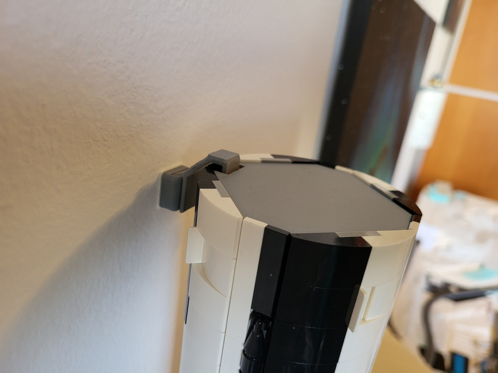 Brick Saturn V invisible wall mount