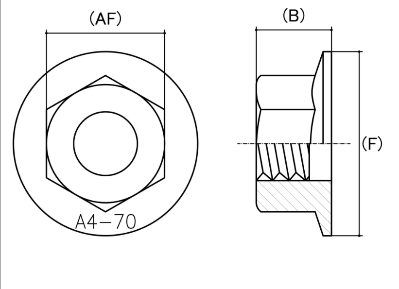 M6 Flanged Nut Holder