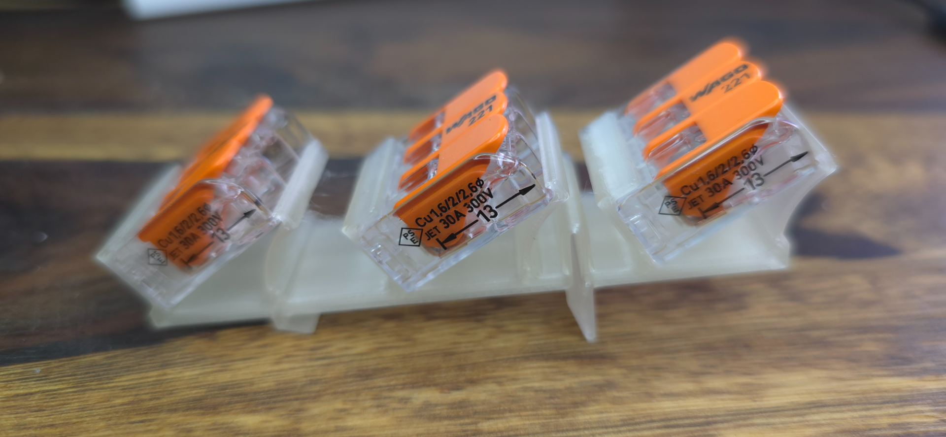 wago DIN-RAIL Clamps / Klemmen 11 mm and 13 mm