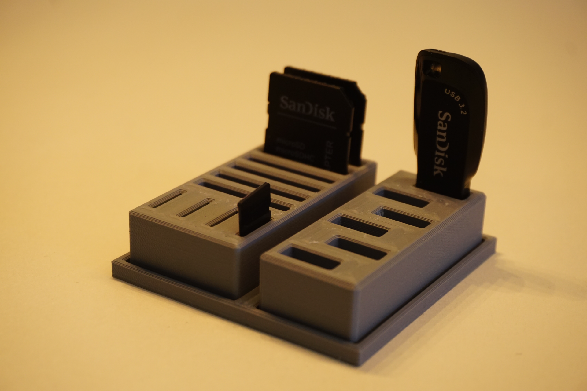 SD Card and USB Stick Holder