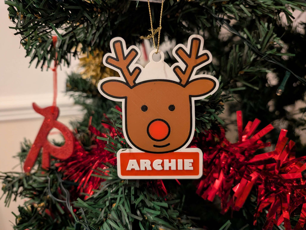 Custom Christmas Ornaments - Editable Nameplates