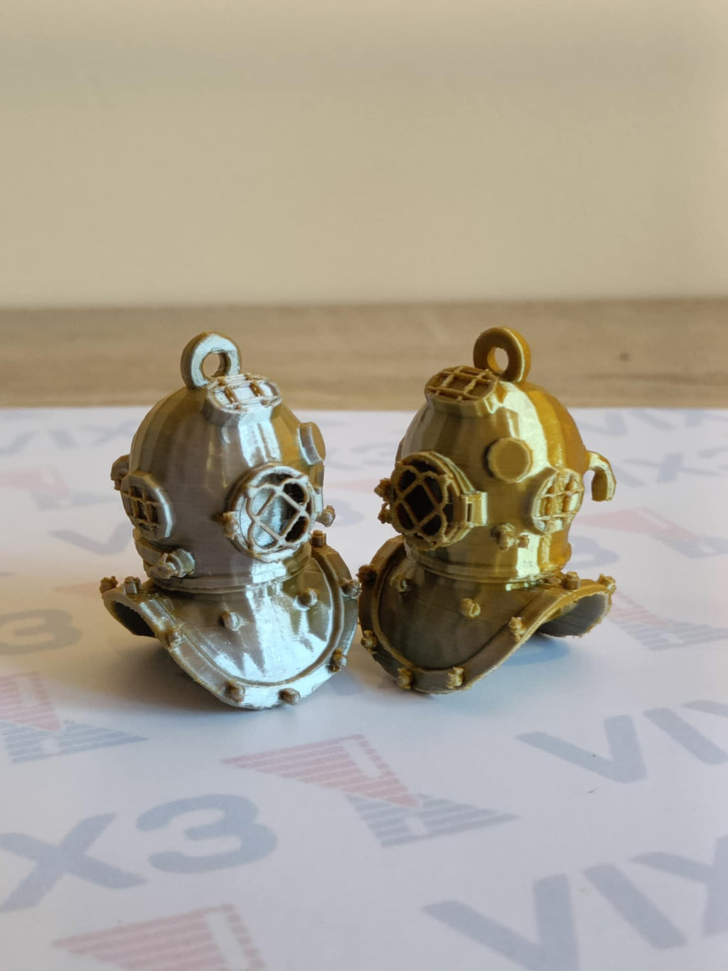 Diving Helmet Model and Keychain