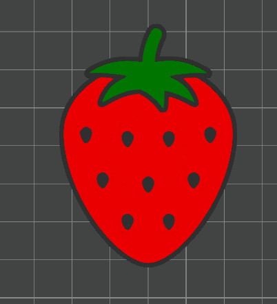 Fruits and Vegetables Magnets on fridge