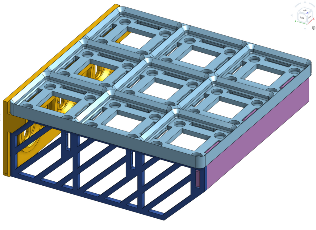 parametric skadis gridfinity t-clip shelves