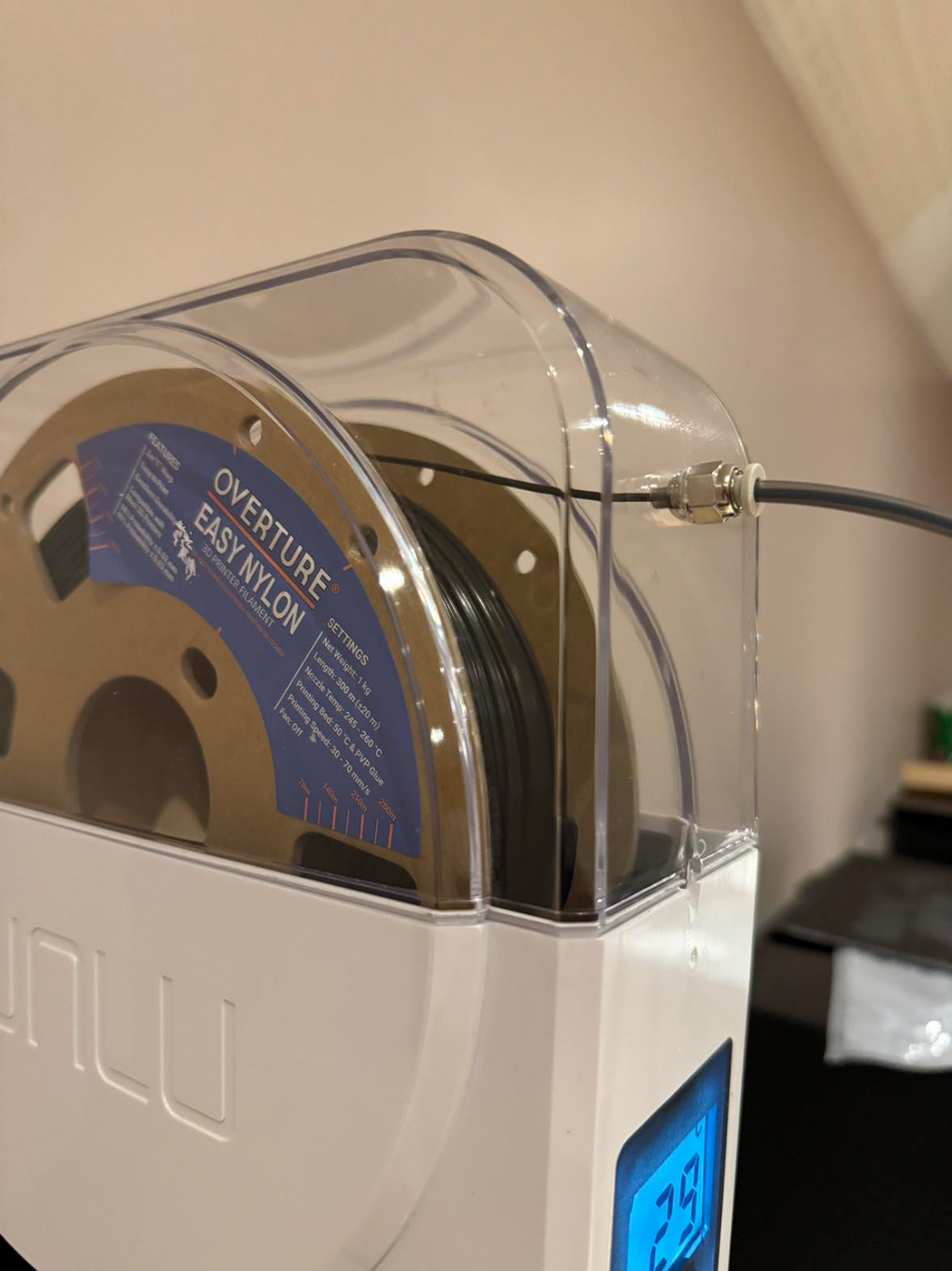 Bambulab A1 lite Drier Mount attachment to be used in conjunction with the AMS lite mount