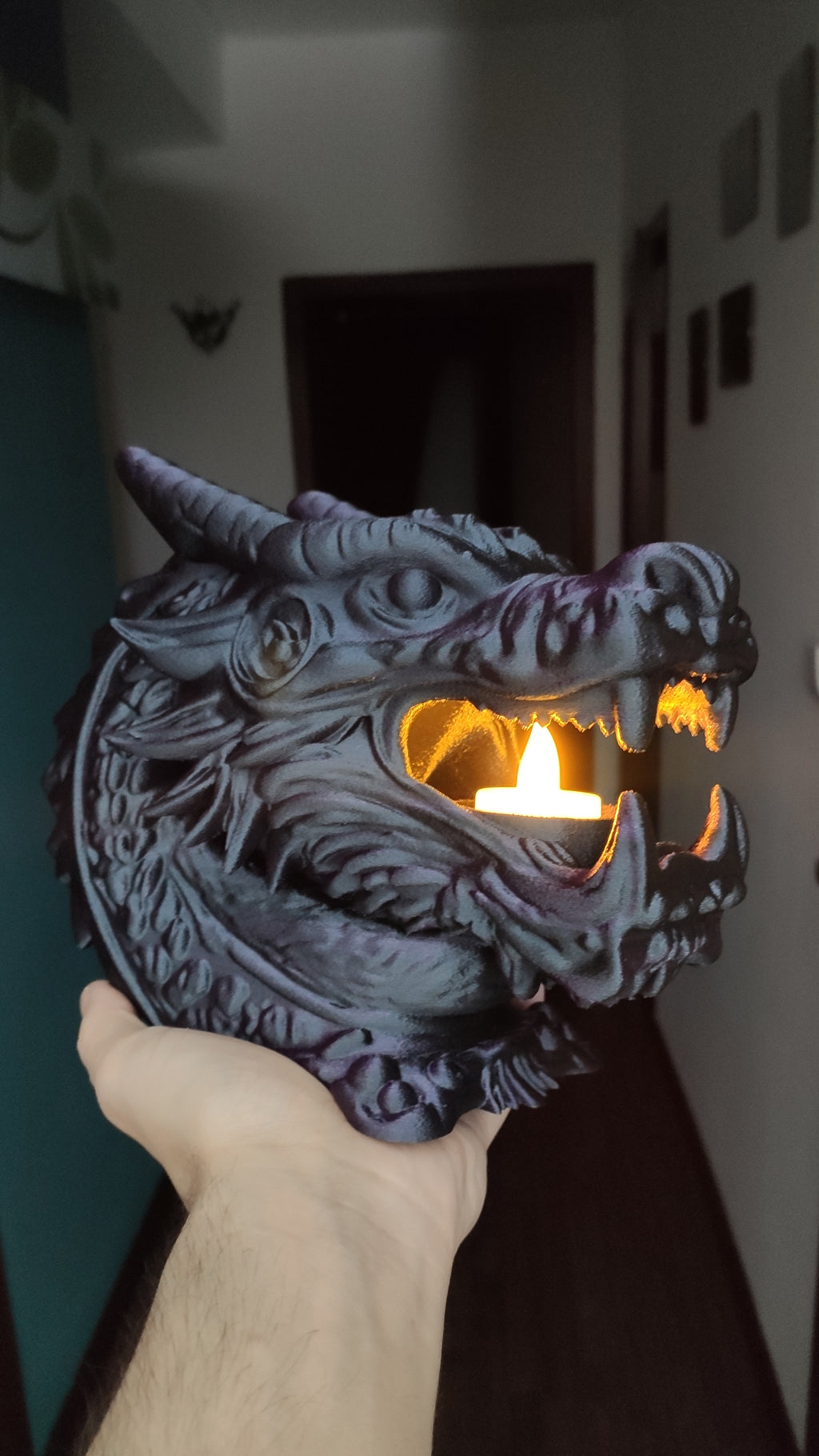 Dragon's Mouth - LED tealight Holder