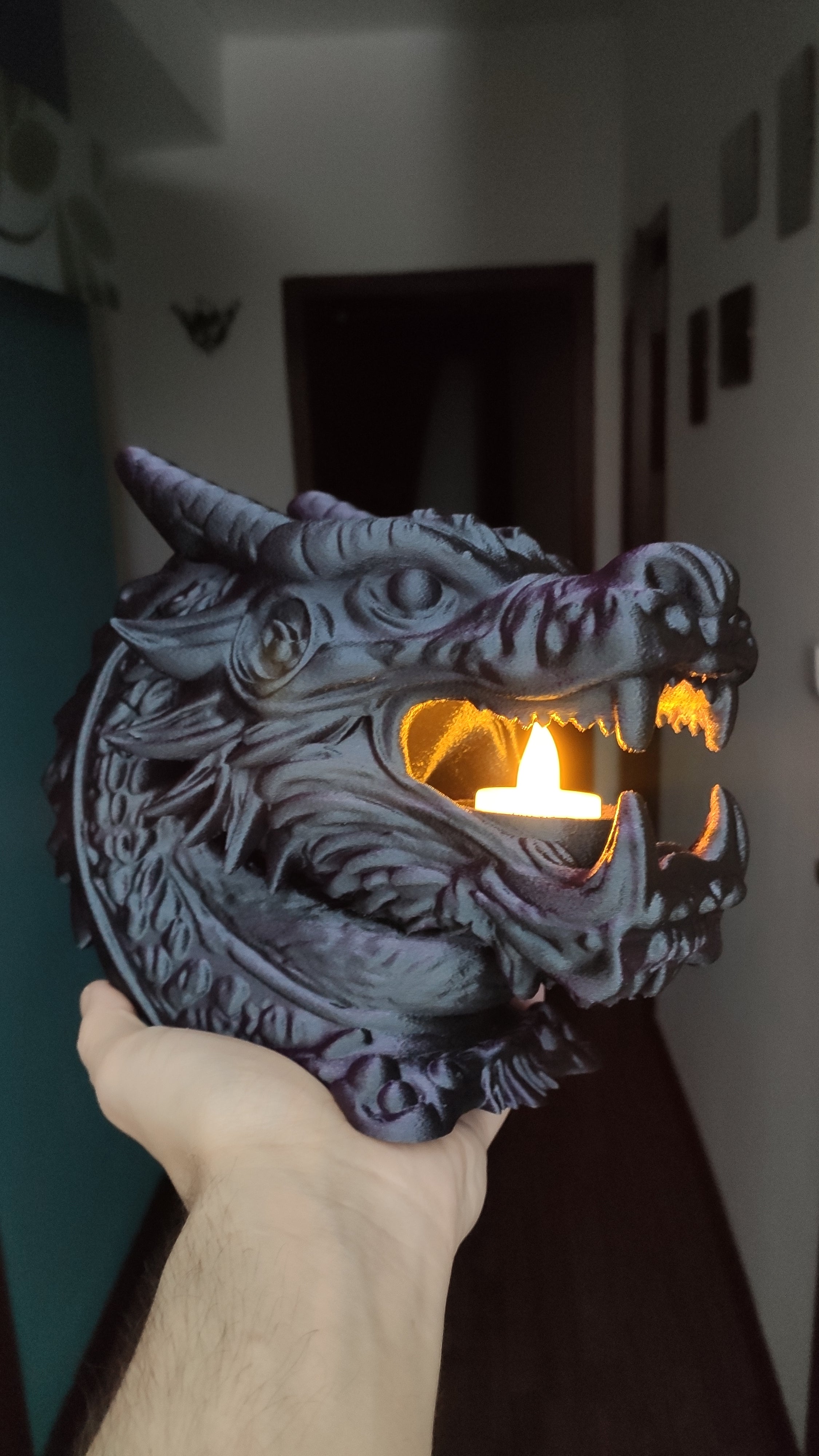 Dragon's Mouth - LED tealight Holder