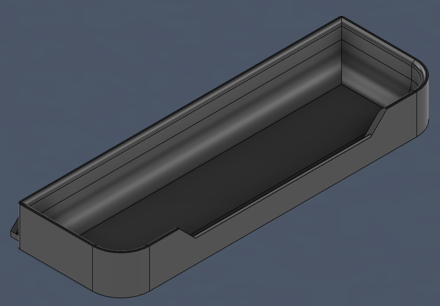 Front purge-line bin