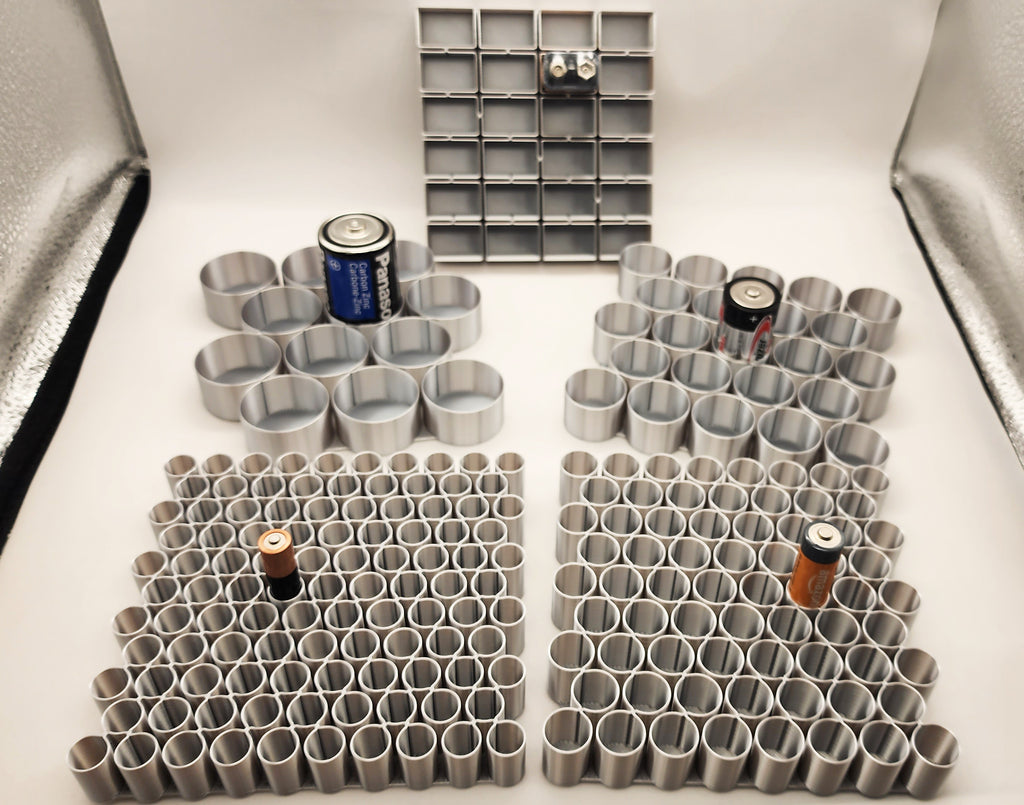 Vase Mode Battery Trays AAA-AA-9V-C-D